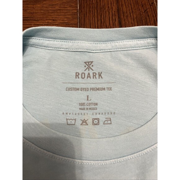 Men’s Roark Size L Guide Works Light Blue Long Sleeve T Shirt NWOT Skull Island - Picture 3 of 3